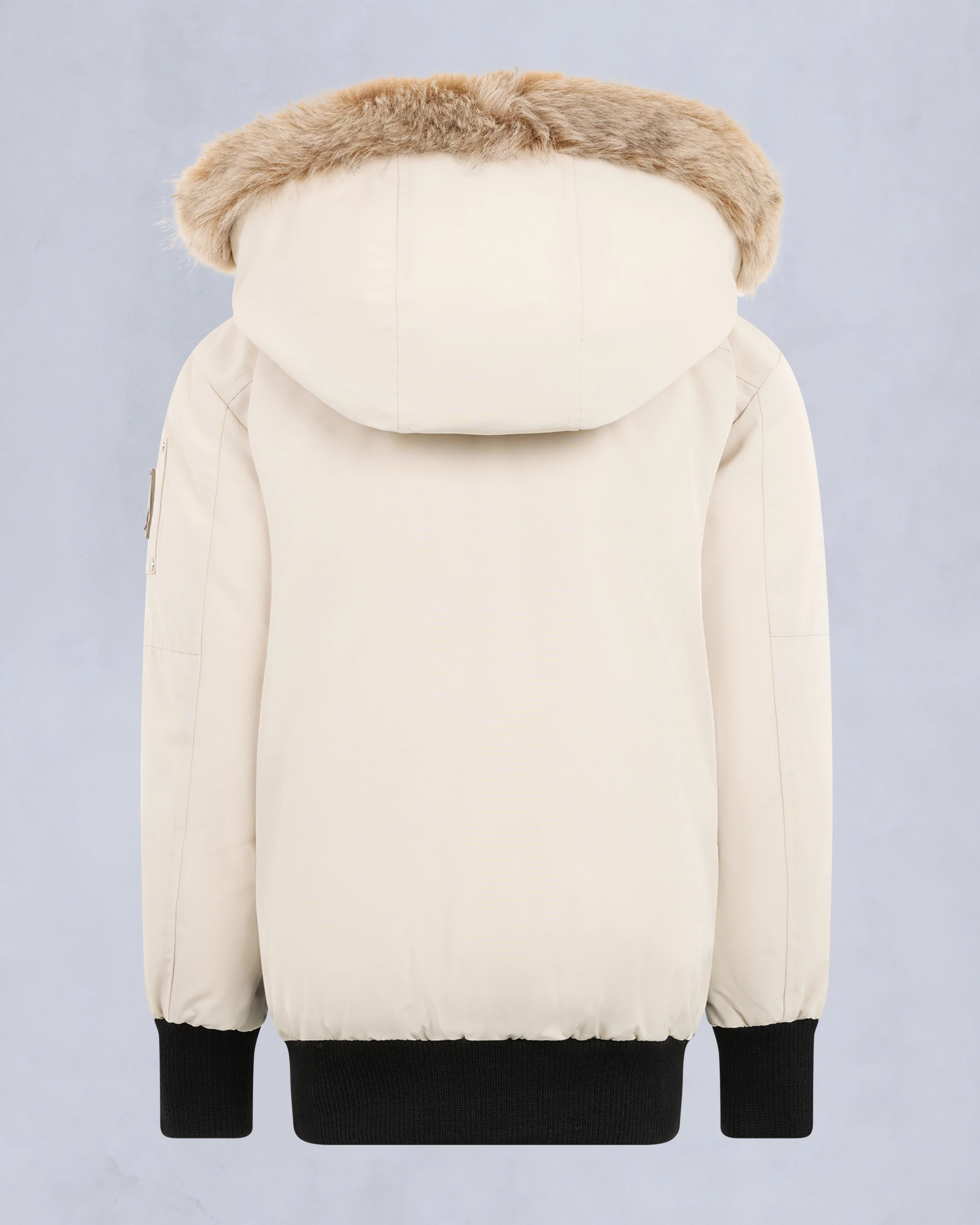 KIDS UNISEX ORIGINAL SHEARLING TRIM BOMBER ALABASTER-BRONZE
