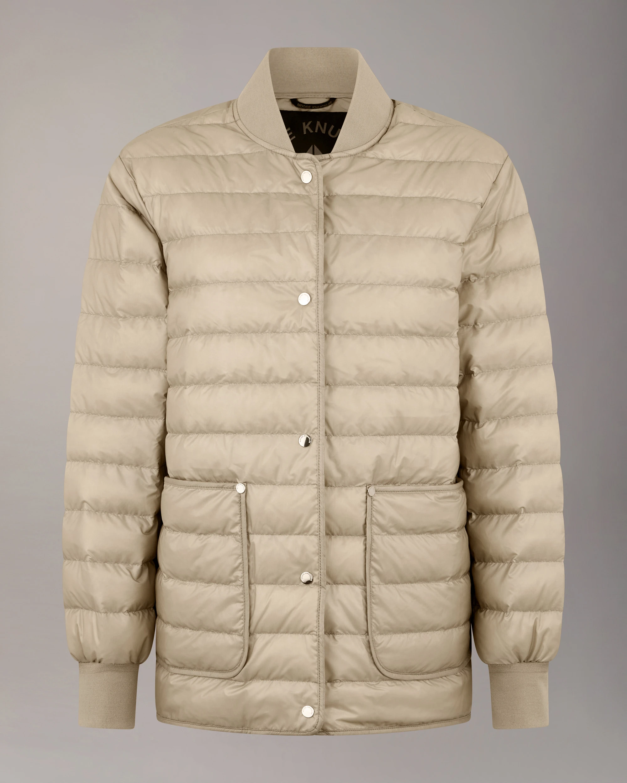 TRANSIT Lightweight Down Bomber Jacket Alabaster