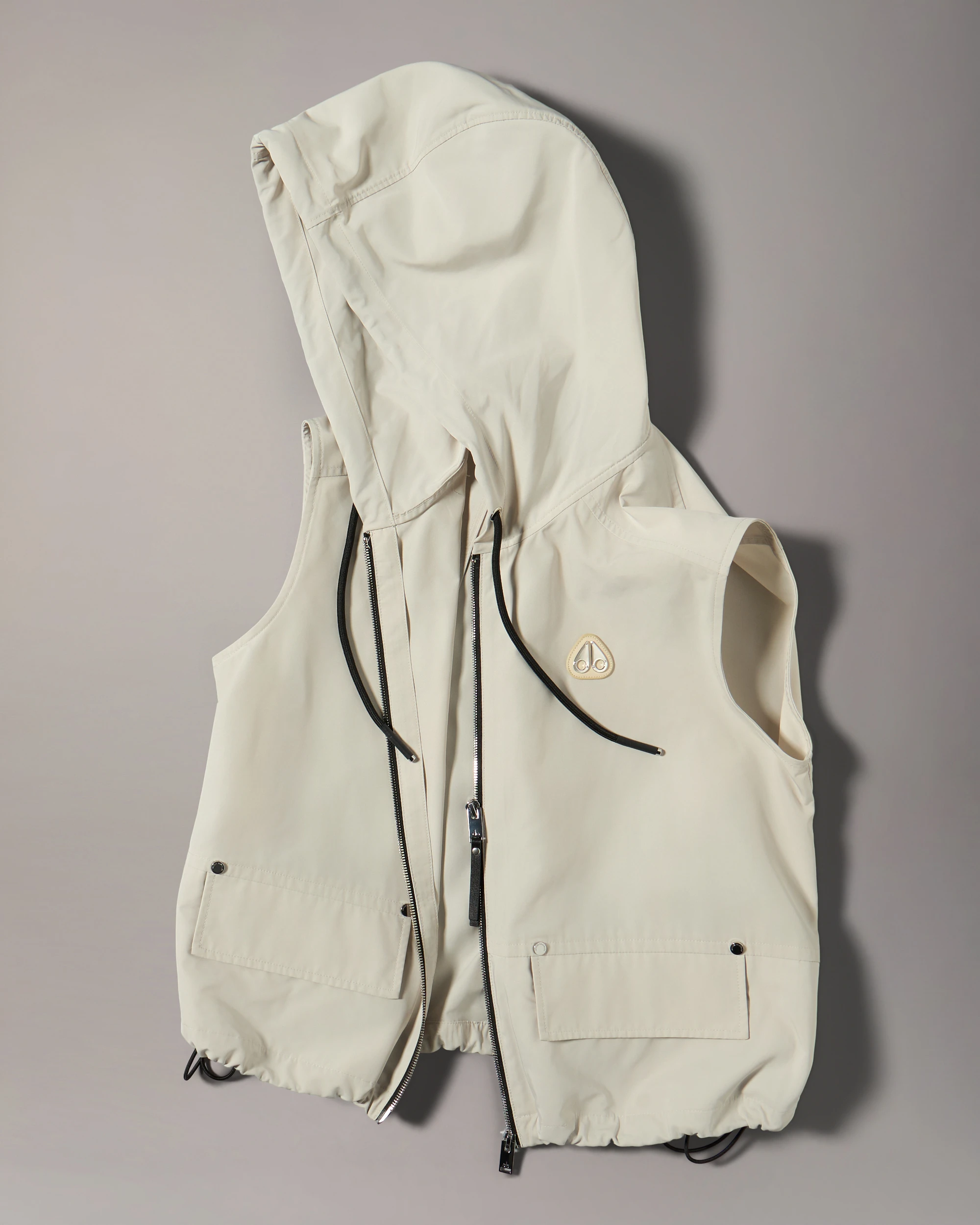 ELEVATE Hooded Vest Alabaster