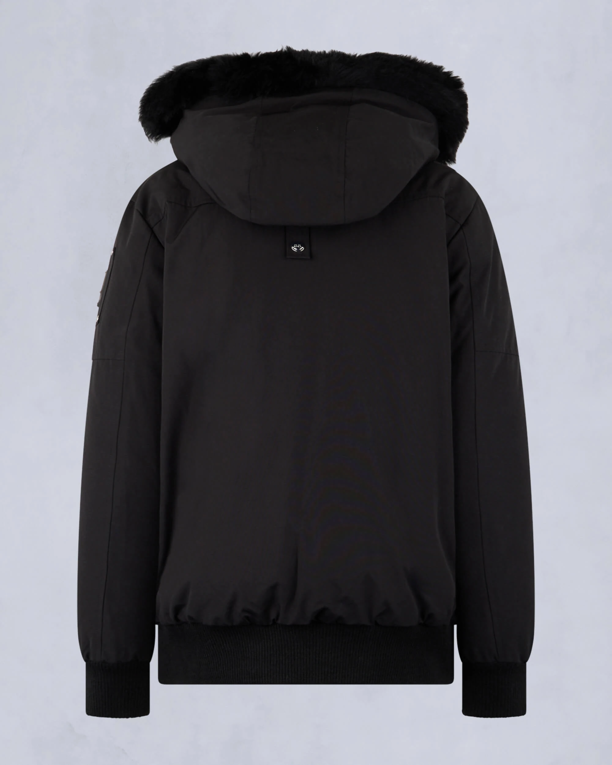 KIDS UNISEX ORIGINAL SHEARLING TRIM BOMBER BLACK-BLACK