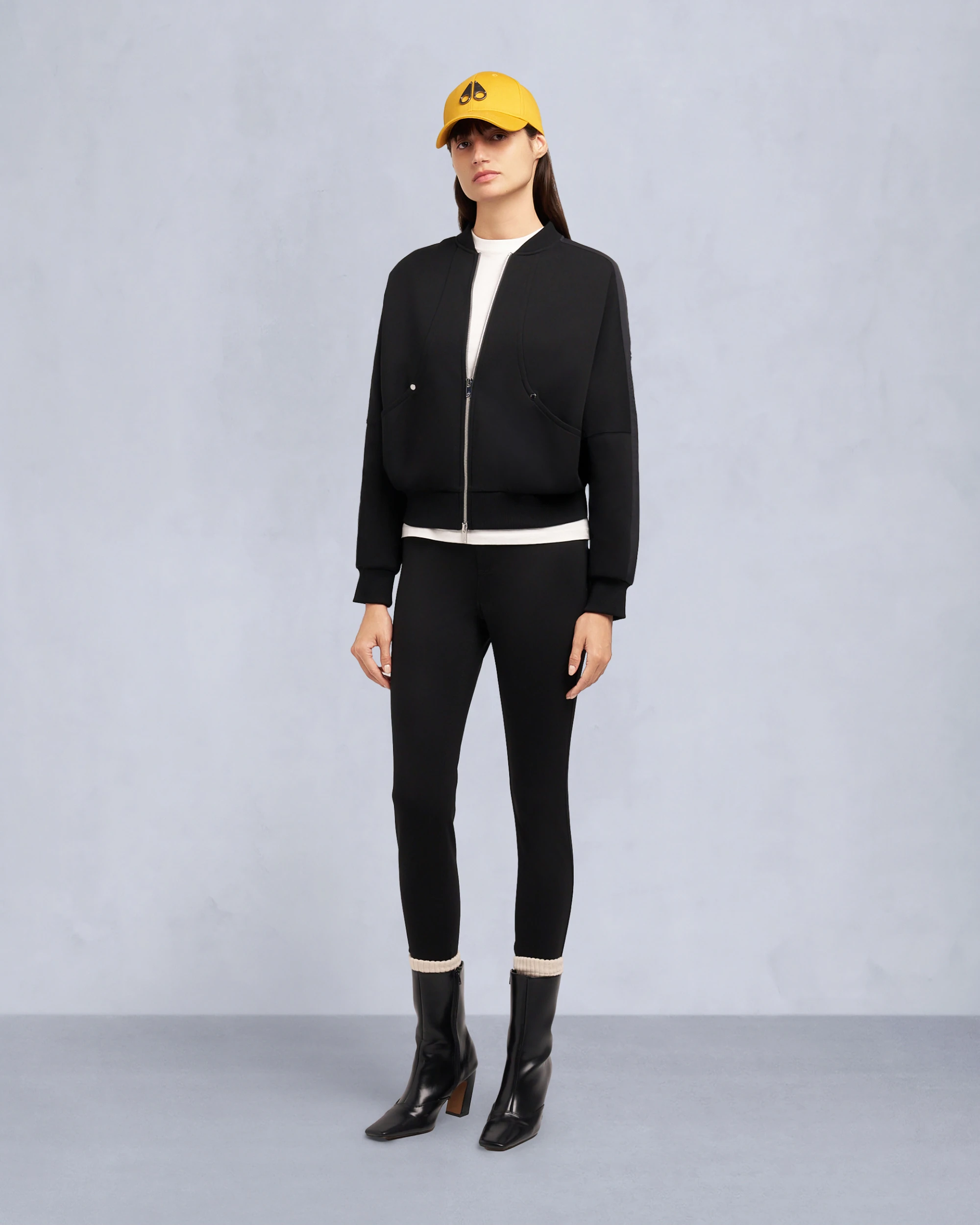 MIX MEDIA Bomber Jacket Black